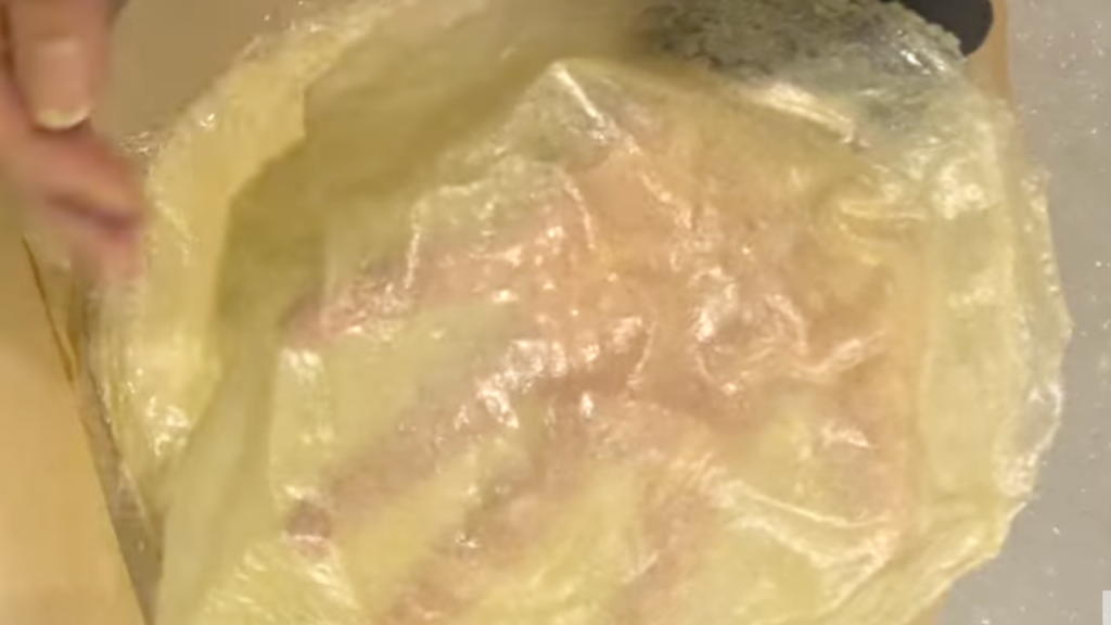 Feuille de brick fine et souple réalisée à partir de quinoa mixé.