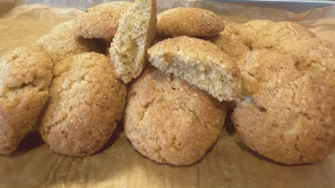 Biscuits sans farine aux noix du Brésil et à la noix de coco, dorés et fondants